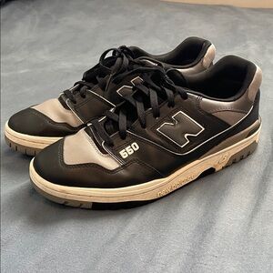 New Balance Men's 550 Black and Gray Sneakers